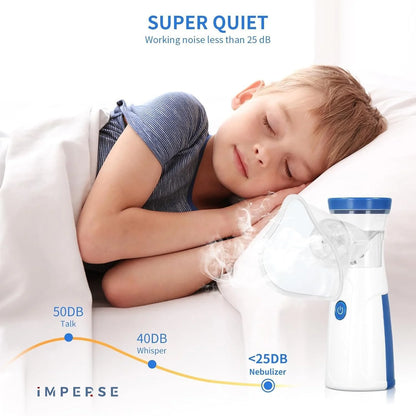 Portable Mesh Nebulizer & Humidifier for Baby & Adults