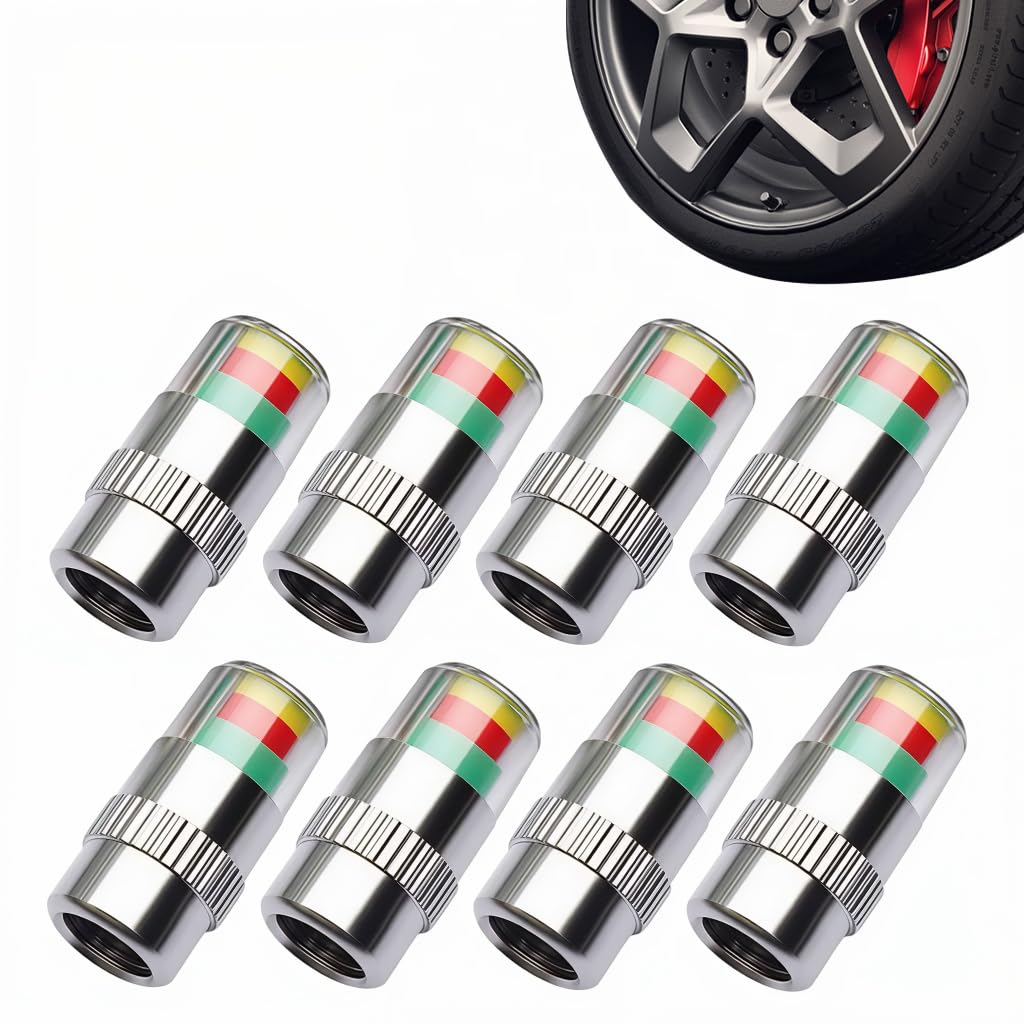 4 pcs Car Tire Pressure Monitor Valve Stem Caps Sensor Indicator