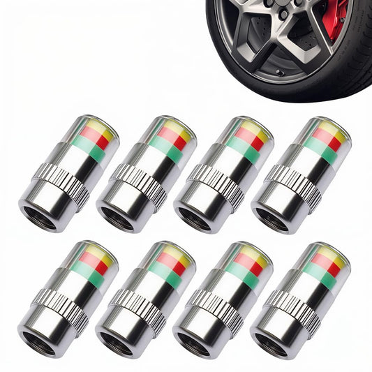 4 pcs Car Tire Pressure Monitor Valve Stem Caps Sensor Indicator