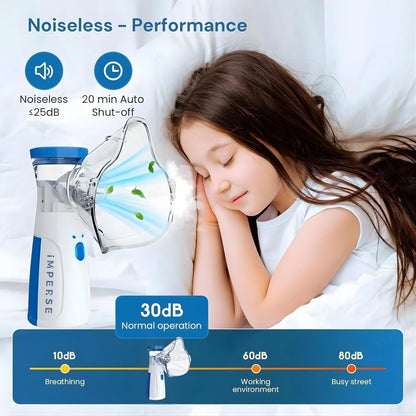 Portable Mesh Nebulizer & Humidifier for Baby & Adults
