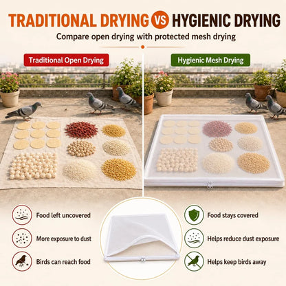 Foldable Mesh Food Drying Mat for Sun Drying