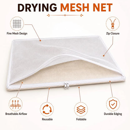 Foldable Mesh Food Drying Mat for Sun Drying