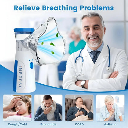 Portable Mesh Nebulizer & Humidifier for Baby & Adults